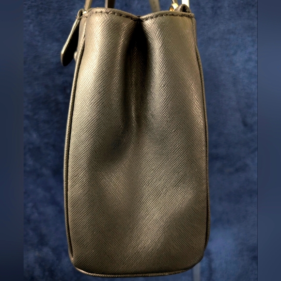 Coach Mini Jordan Carryall Satchel- black Saffiano leather,10x7x4",EUC, ret $299 - Picture 3 of 12